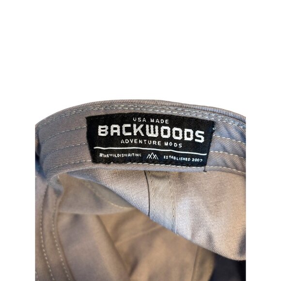 Backwoods Adventure Mods Gray Snapback Adjustable Hat With Logo Patch - Picture 3 of 4